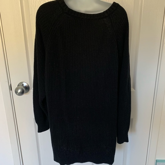 Express Black Knit Long Sleeve Sweater size small - Picture 2 of 2